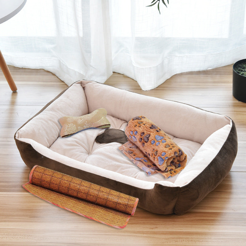 KFX-4264893 Cozy Pet Nest Mat with Non-Slip Bottom, Available in Multiple Sizes