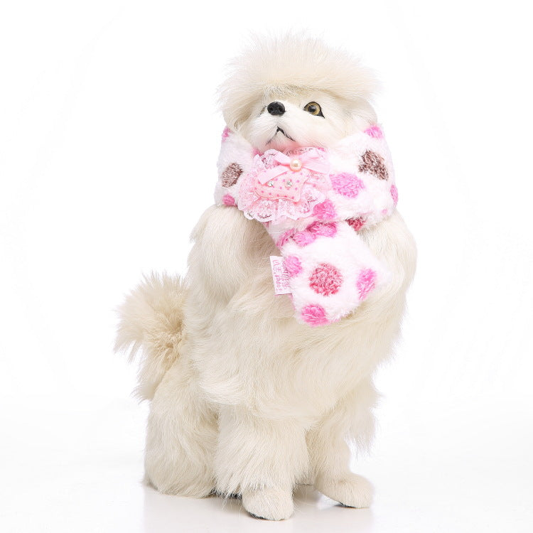 KFX-4268221 Casual Polyester Pet Dog Bib - Available in Sizes S, M, L for All Seasons