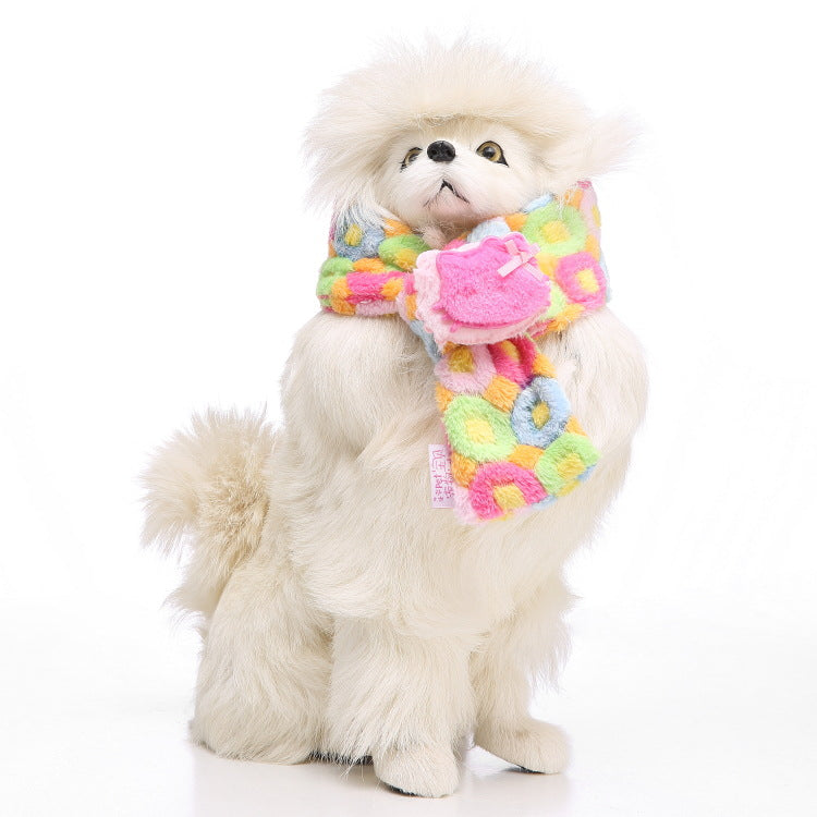 KFX-4268221 Casual Polyester Pet Dog Bib - Available in Sizes S, M, L for All Seasons