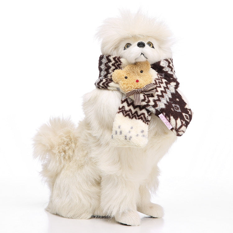 KFX-4268221 Casual Polyester Pet Dog Bib - Available in Sizes S, M, L for All Seasons