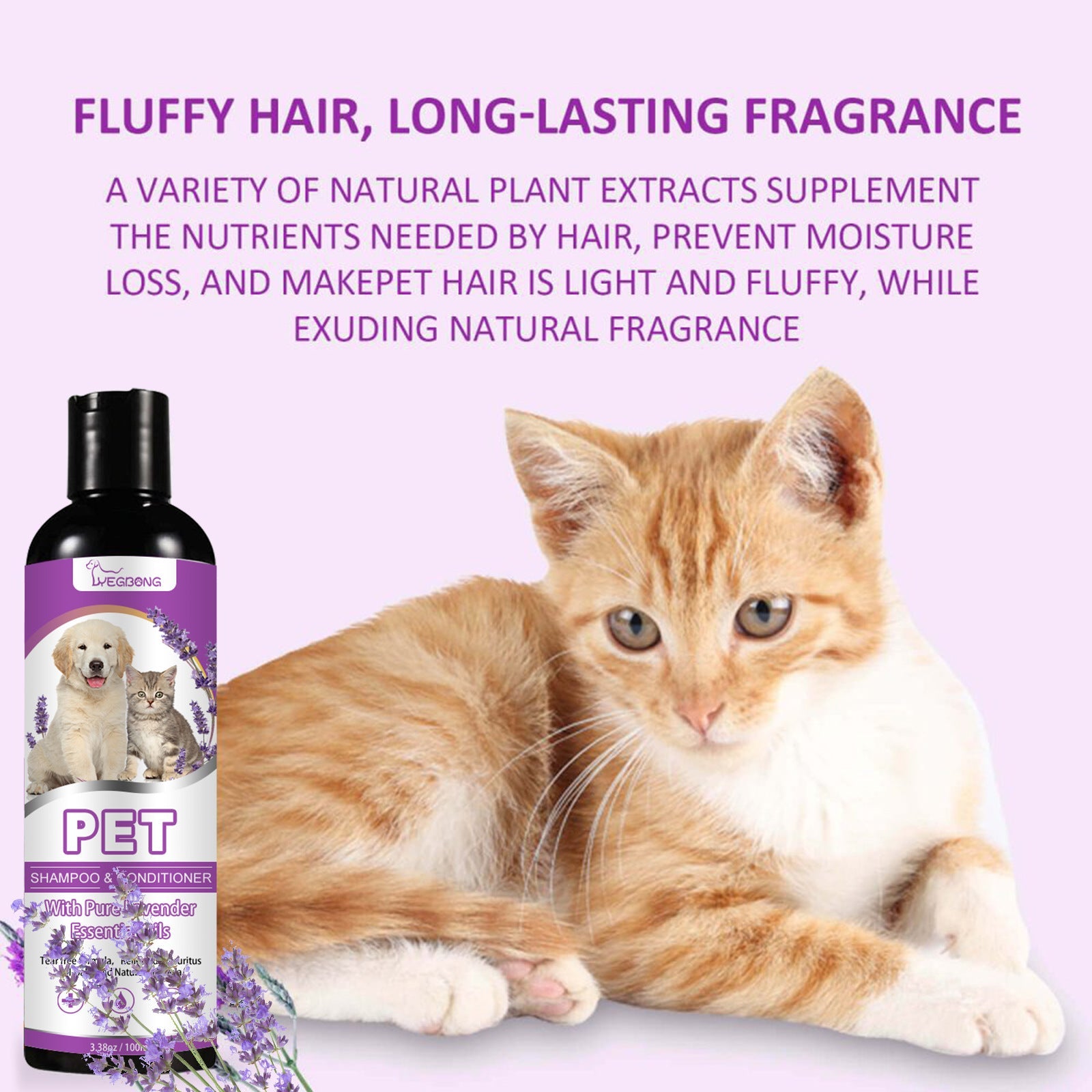 KFX-4268477 Pet Shampoo for Dogs - Soothes Itchy Skin and Softens Fur, 100ml