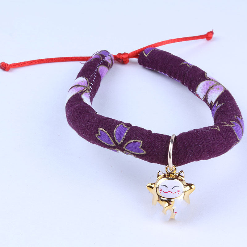 KFX-4268605 Adjustable Cloth Collars for Cats and Small Dogs - XS, S, M, L Sizes Available