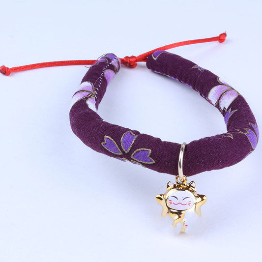 KFX-4268605 Adjustable Cloth Collars for Cats and Small Dogs - XS, S, M, L Sizes Available