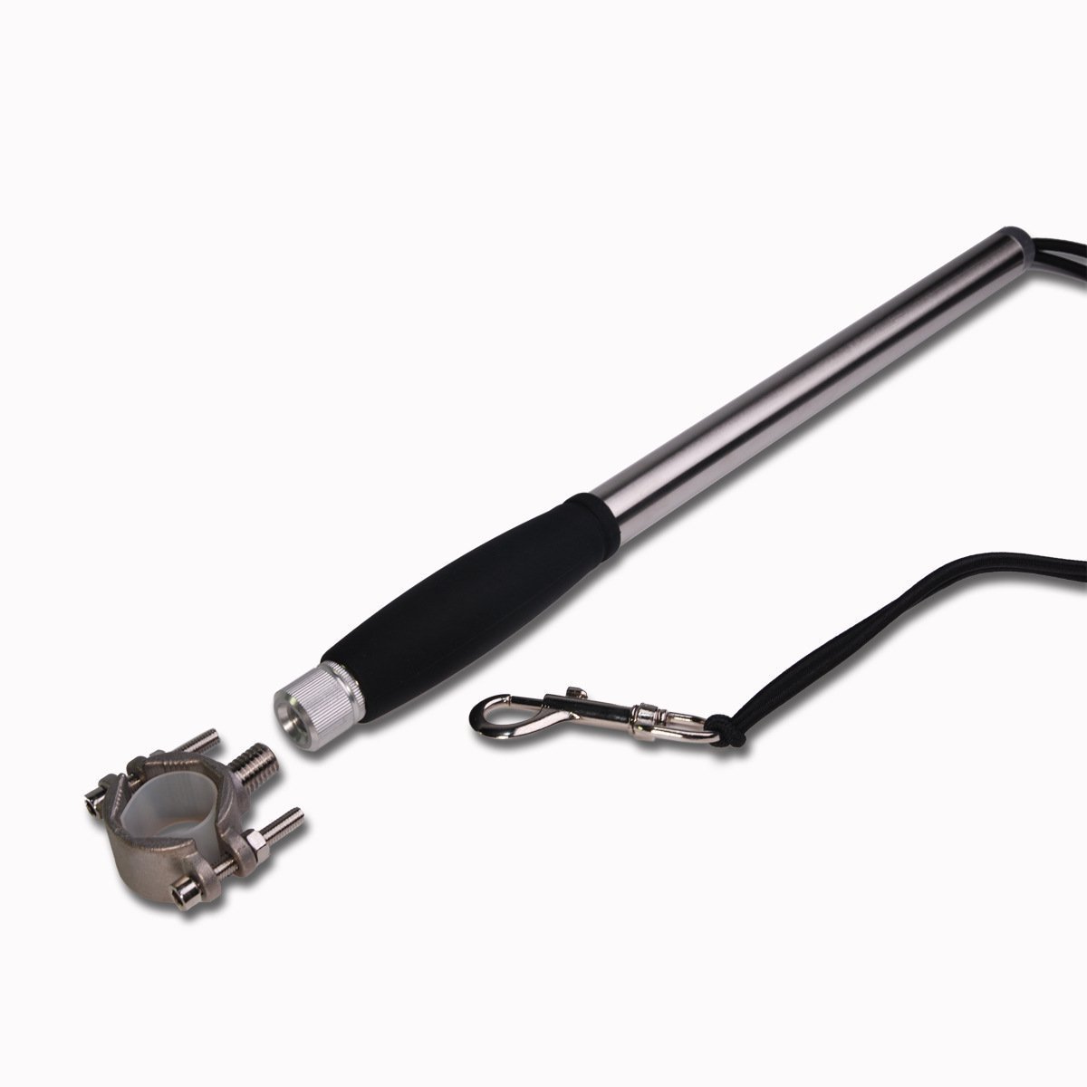KFX-4270397 Stainless Steel Dog Walking Leash with Handheld Grip and Stretchable Design