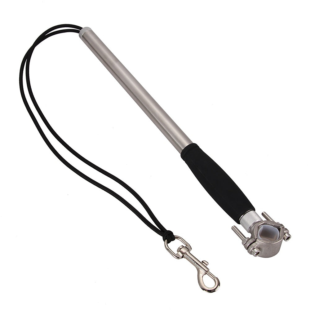 KFX-4270397 Stainless Steel Dog Walking Leash with Handheld Grip and Stretchable Design