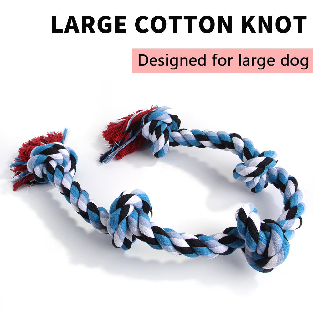 KFX-4271421 Large Cotton Rope Dog Toy for Training and Chewing - Ideal for Big Dogs and Tibetan Mastiffs