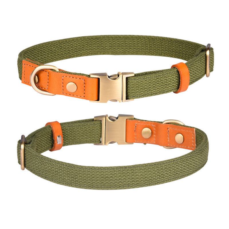 KFX-4272445 Comfortable Monochrome Leather Engraved Pet Collar - Multiple Sizes Available