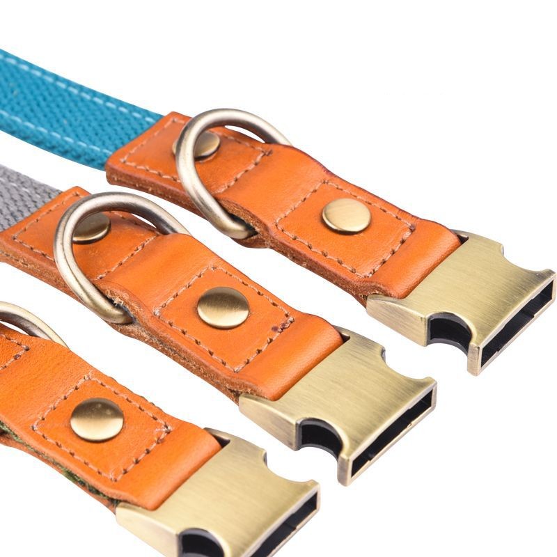 KFX-4272445 Comfortable Monochrome Leather Engraved Pet Collar - Multiple Sizes Available