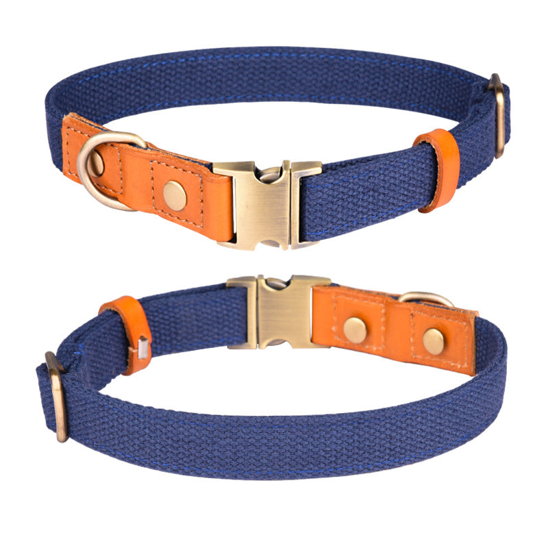 KFX-4272445 Comfortable Monochrome Leather Engraved Pet Collar - Multiple Sizes Available