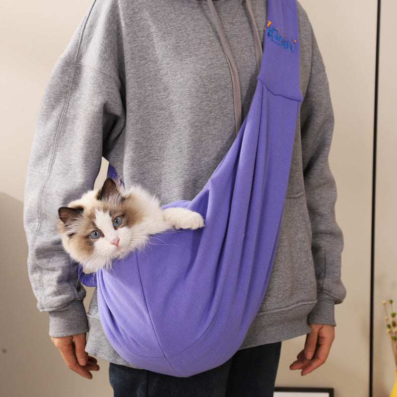 KFX-4278589 Breathable Large Capacity Pure Cotton Dog Backpack in Multiple Colors