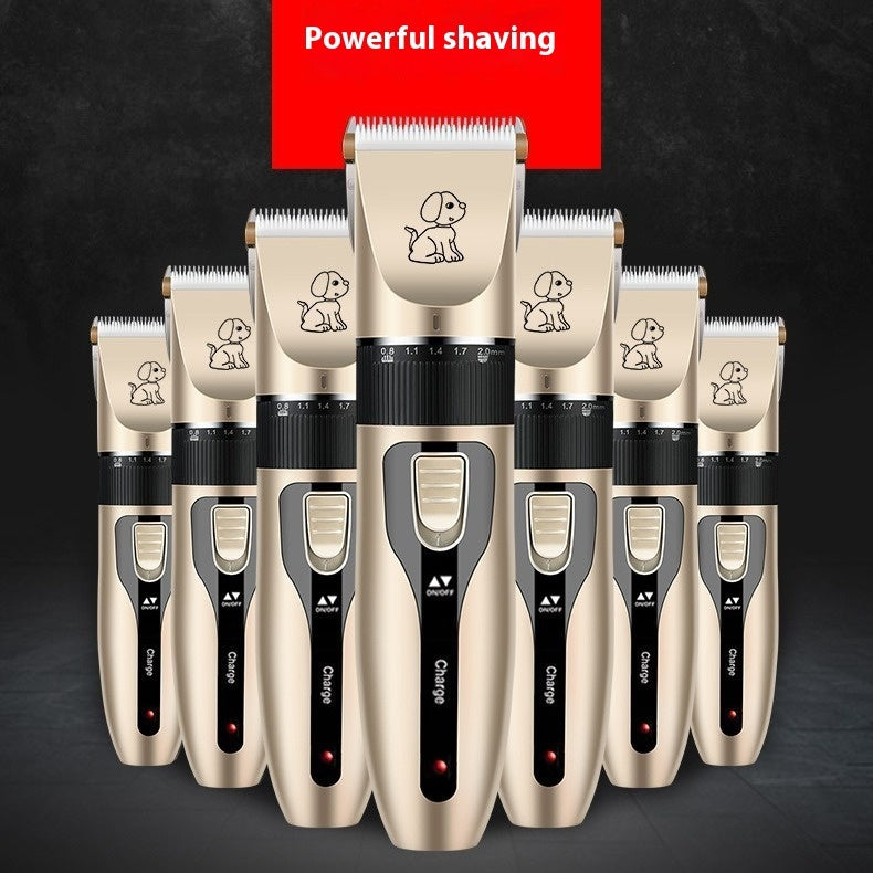 KFX-4280125 Electric Pet Scissors Set for Grooming Dog & Cat - Nail Cap & Steel Comb Included