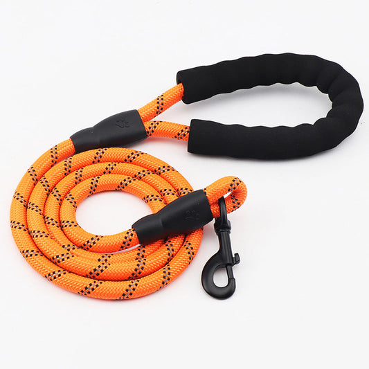KFX-4281917 Reflective Nylon Round Rope Dog Leash in Multiple Colors and Sizes