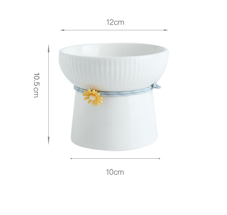 KFX-4282301 Ceramic Pet Drinking Bowl for Dogs and Cats - Available in Two Stylish Designs
