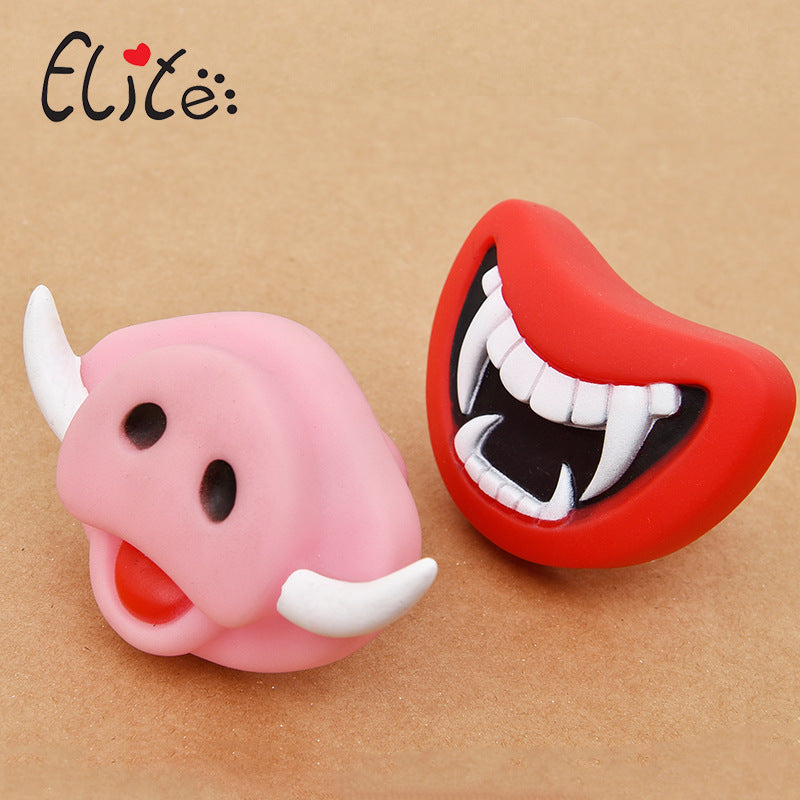 KFX-4282941 Colorful Non-Toxic Soft Rubber Dog & Cat Sound Toy for Play and Relaxation
