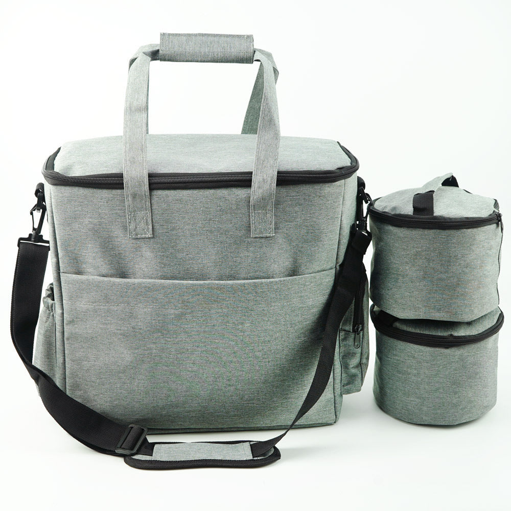 KFX-4284349 Pet Travel Carrying Bag with Snack Bags and Silicone Bowl for Dogs