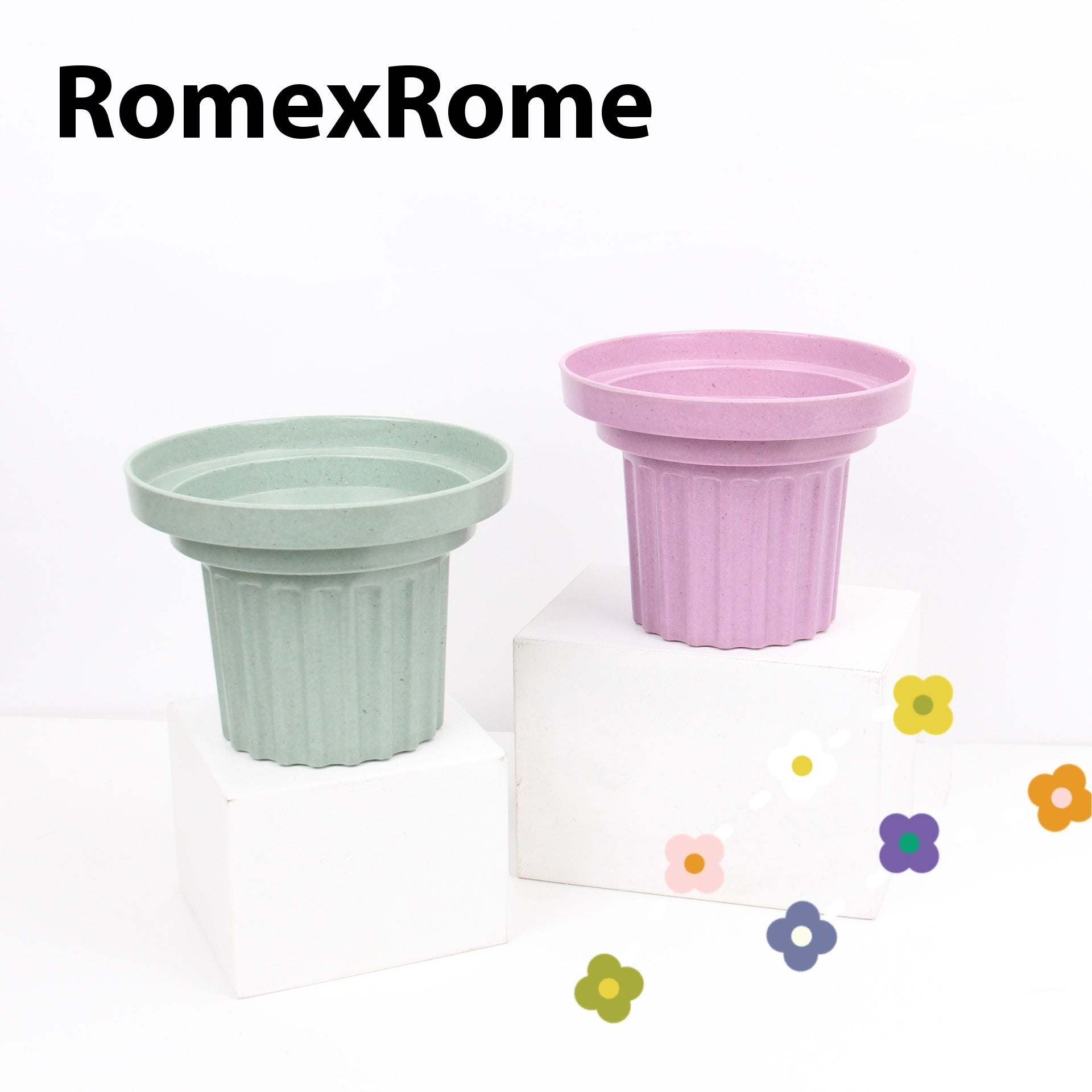 KFX-4285885 Bamboo Fiber Three-in-One Pet Bowl in Elegant Colors