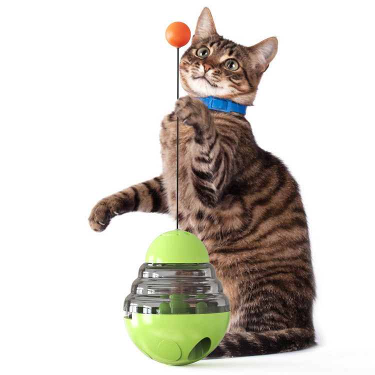 KFX-4293821 Interactive Pet Food Dispensing Ball for Cats - Durable PP and PC Construction