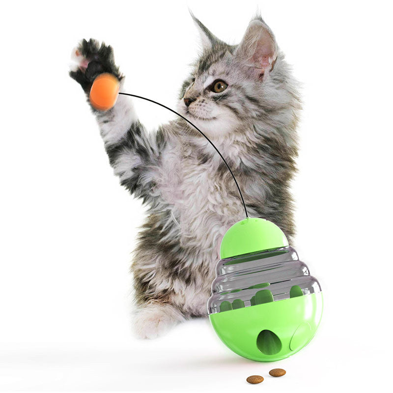 KFX-4293821 Interactive Pet Food Dispensing Ball for Cats - Durable PP and PC Construction