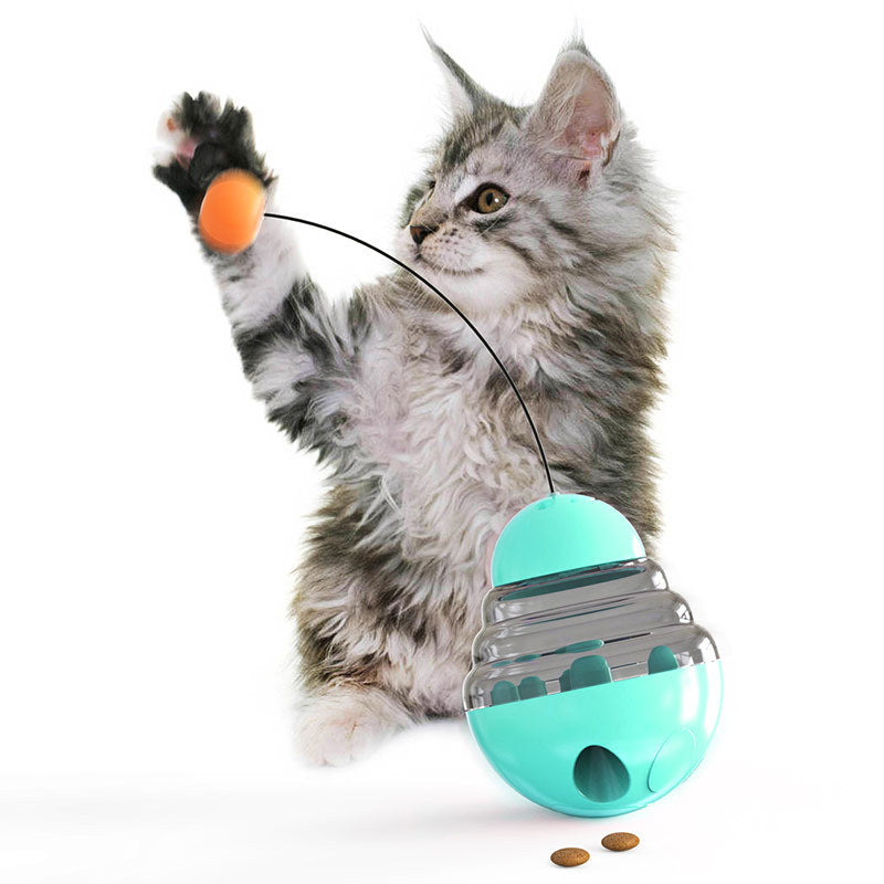 KFX-4293821 Interactive Pet Food Dispensing Ball for Cats - Durable PP and PC Construction