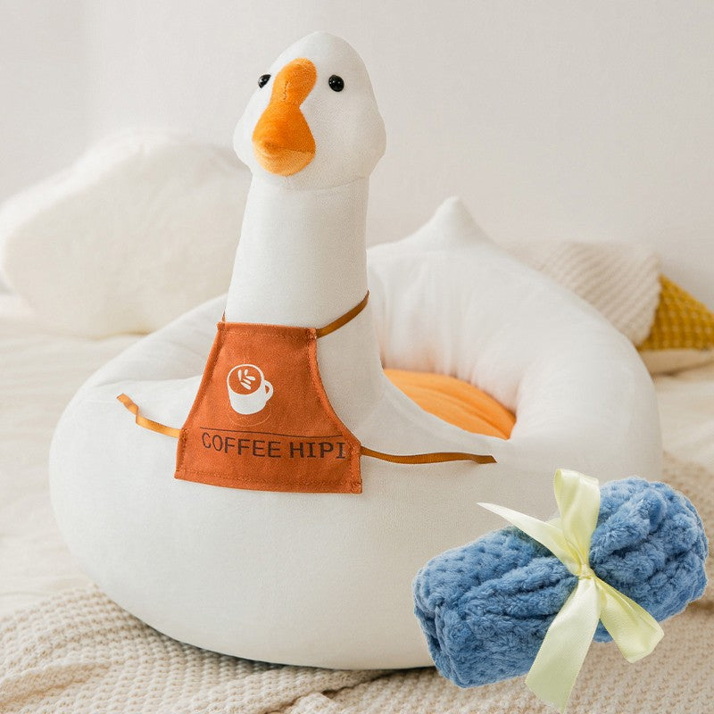 KFX-4297661 Universal Semi-Enclosed Breathable Cat Litter Bed with Blanket - Multiple Styles & Sizes Available
