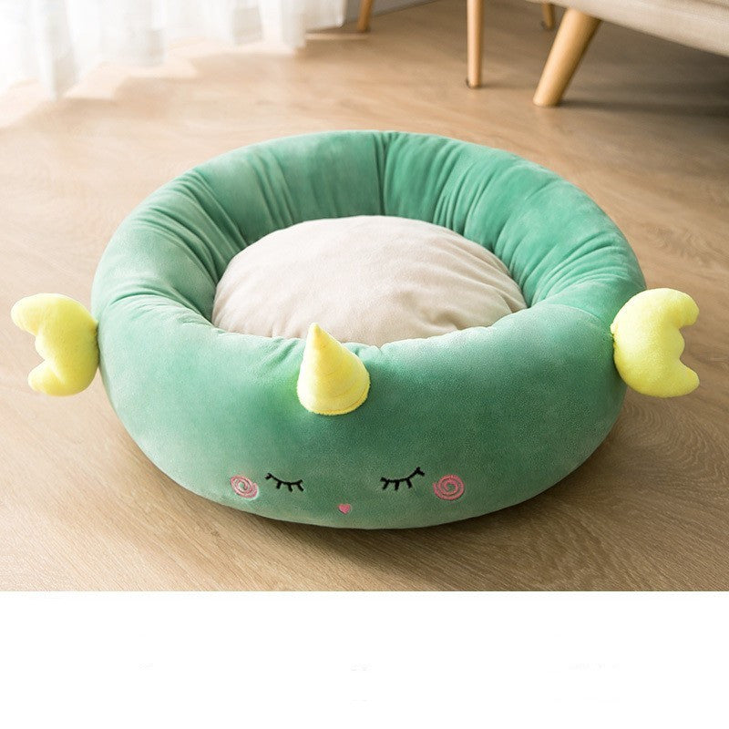 KFX-4297661 Universal Semi-Enclosed Breathable Cat Litter Bed with Blanket - Multiple Styles & Sizes Available