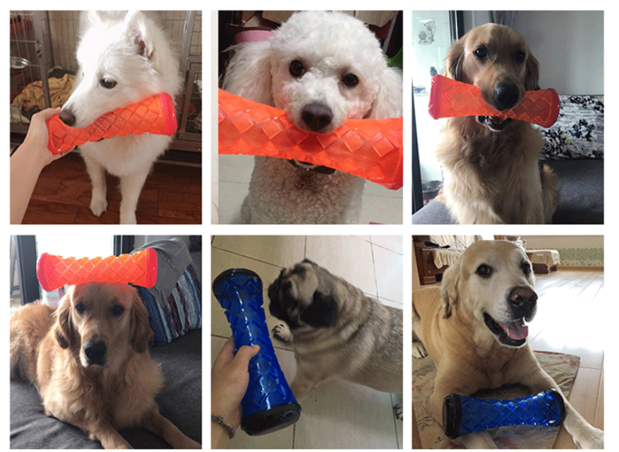 KFX-4298429 Durable TPR Vocal Toy for Large Dogs - Sounding Magic Stick, 25x8CM