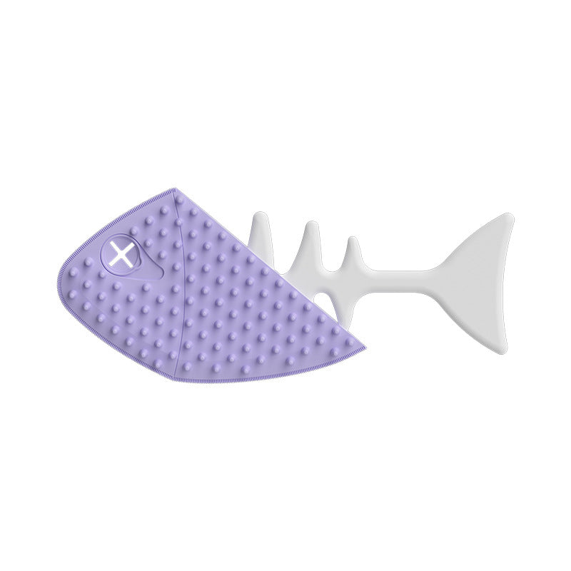 KFX-4299197 Fishbone-Shaped Cat and Dog Grooming Brush for Easy Detangling and Fur Care