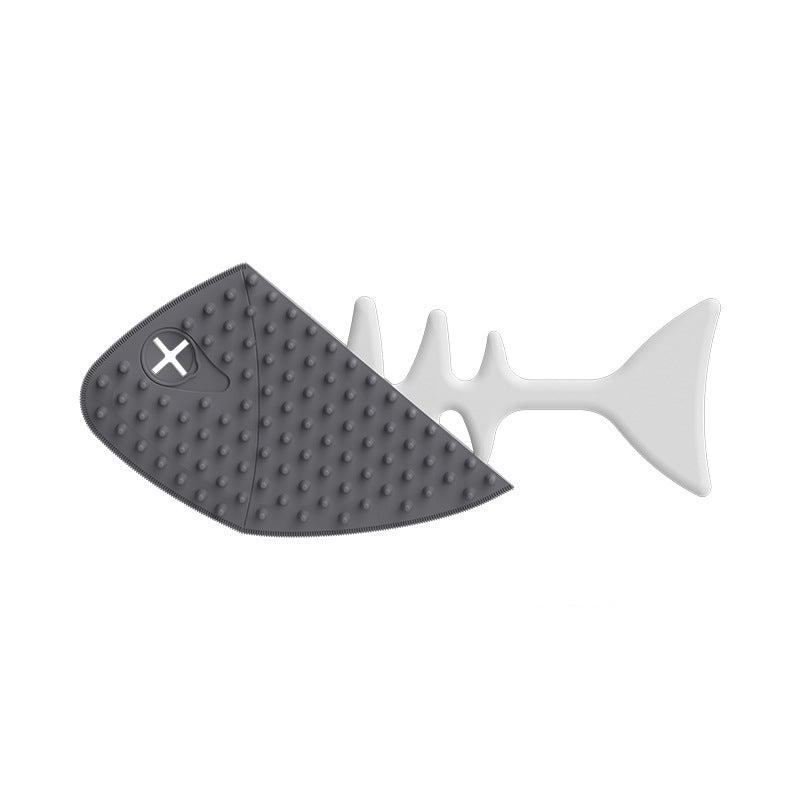 KFX-4299197 Fishbone-Shaped Cat and Dog Grooming Brush for Easy Detangling and Fur Care