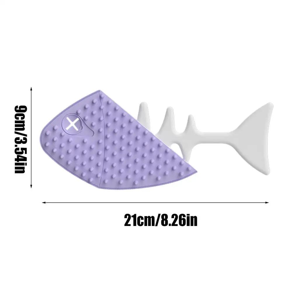 KFX-4299197 Fishbone-Shaped Cat and Dog Grooming Brush for Easy Detangling and Fur Care