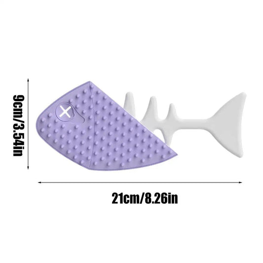 KFX-4299197 Fishbone-Shaped Cat and Dog Grooming Brush for Easy Detangling and Fur Care
