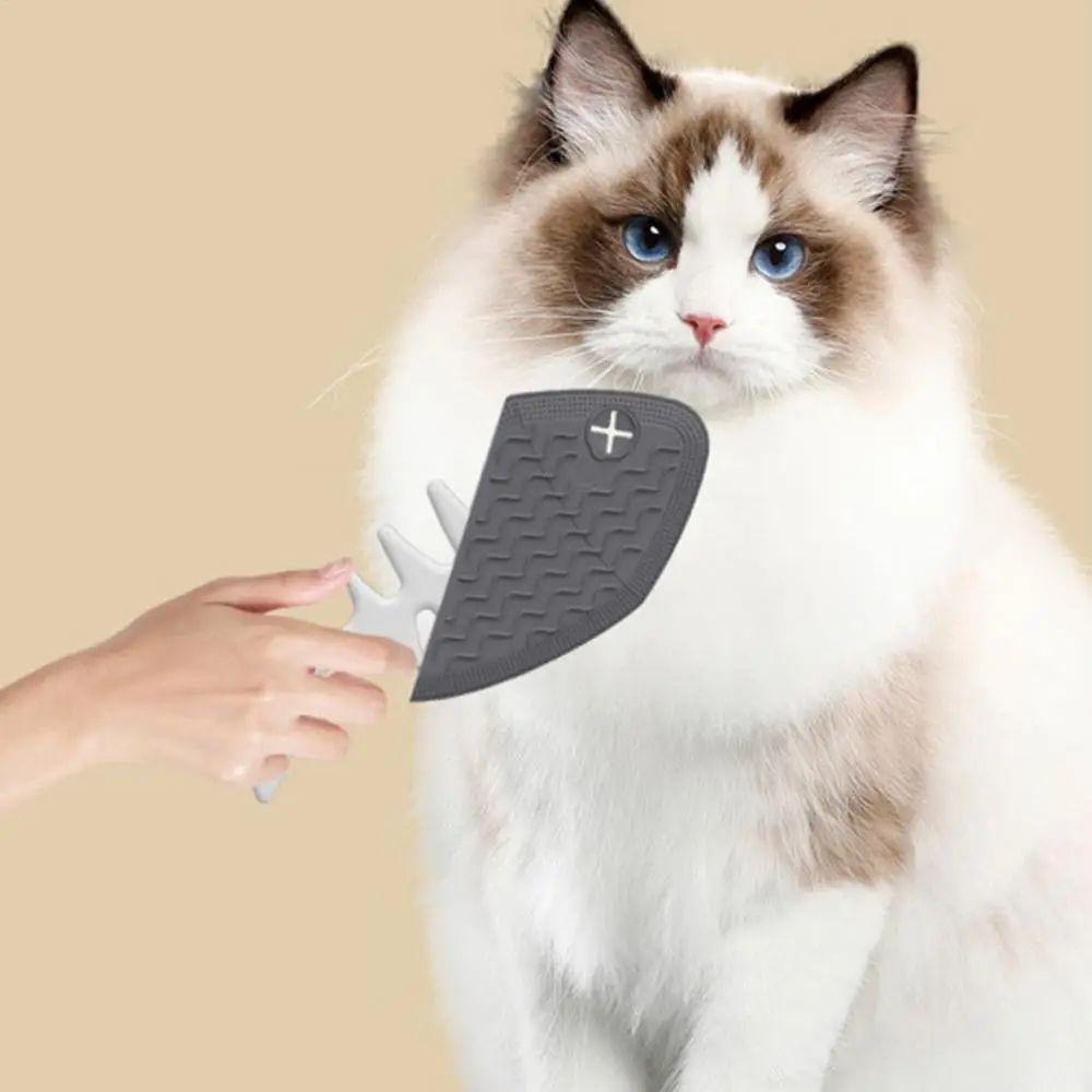 KFX-4299197 Fishbone-Shaped Cat and Dog Grooming Brush for Easy Detangling and Fur Care