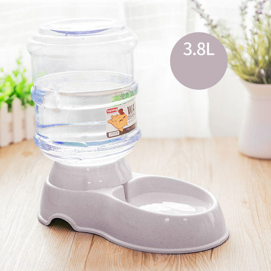 KFX-4299453 Dual-Purpose Cat Feeder and Drinking Fountain - Durable ABS and PVC Alloy Materials