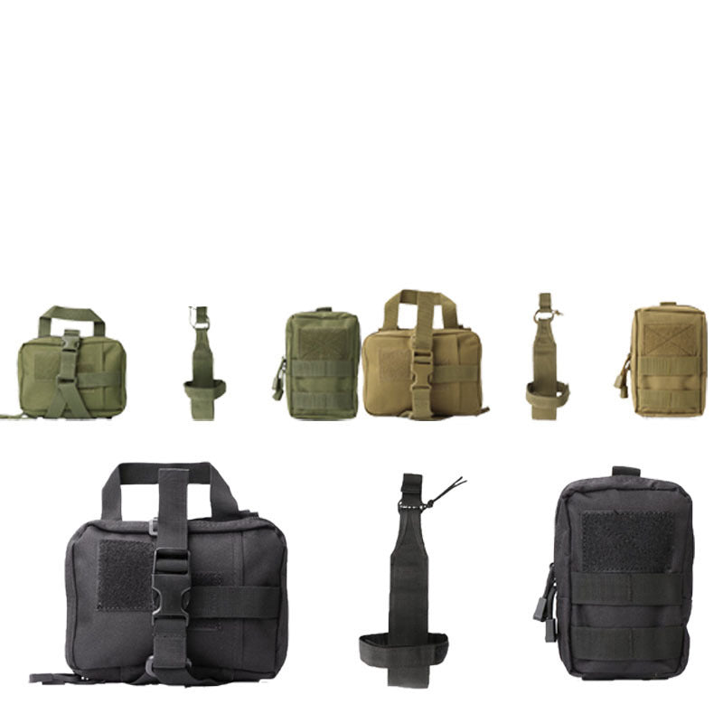 KFX-4301757 Tactical Dog Vest with Leash and Accessories - Outdoor Training Gear in Black, Khaki, Army Green