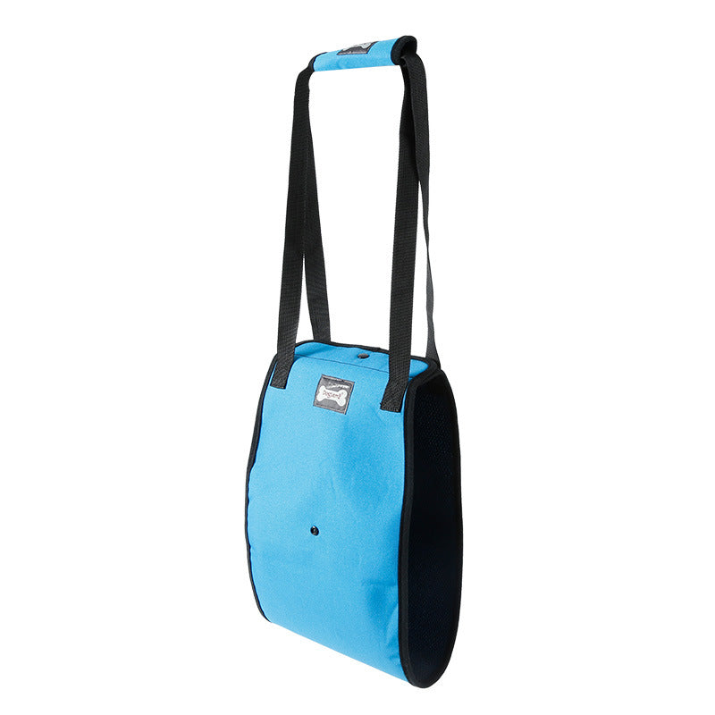 KFX-4302653 Dog Leg Injury Protection Walking Belt - Oxford Cloth & Mesh - Size S, M, L, XL - Blue & Gray Options
