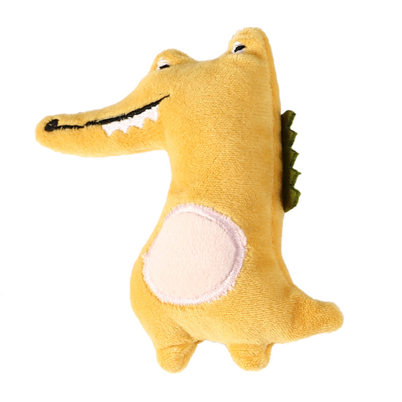 KFX-4303037 Plush Cat Toy with Catnip - Cute Bear, Kangaroo, Crocodile, and Mouse Designs