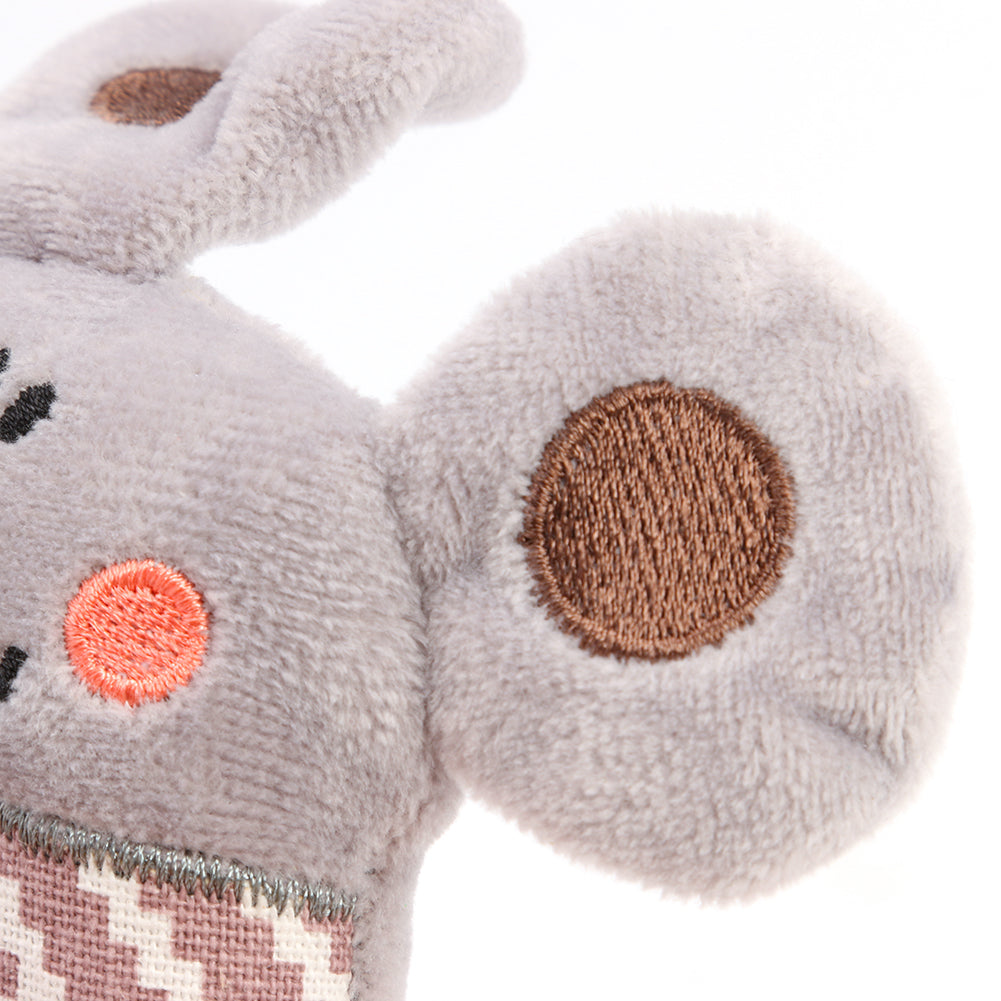 KFX-4303037 Plush Cat Toy with Catnip - Cute Bear, Kangaroo, Crocodile, and Mouse Designs