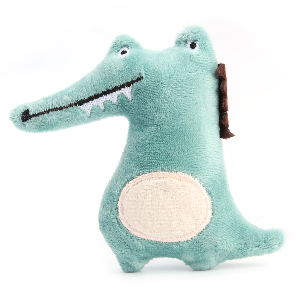 KFX-4303037 Plush Cat Toy with Catnip - Cute Bear, Kangaroo, Crocodile, and Mouse Designs