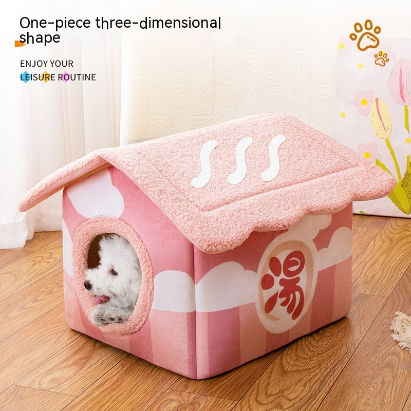 KFX-4303421 Semi-surrounded Washable Pet Room in Japanese House Colors for Dogs