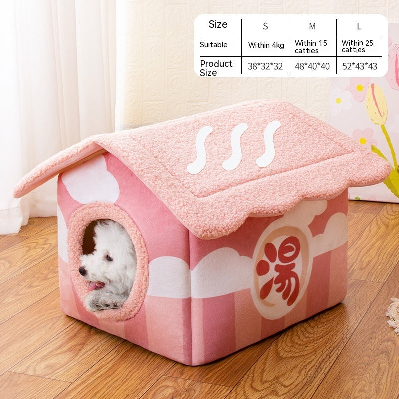 KFX-4303421 Semi-surrounded Washable Pet Room in Japanese House Colors for Dogs