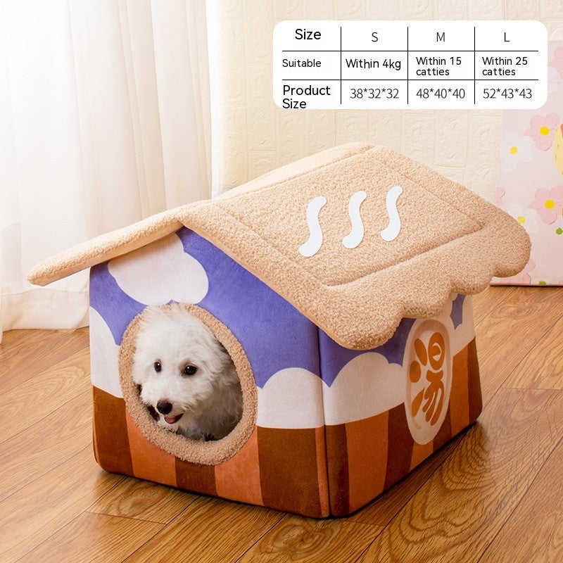 KFX-4303421 Semi-surrounded Washable Pet Room in Japanese House Colors for Dogs