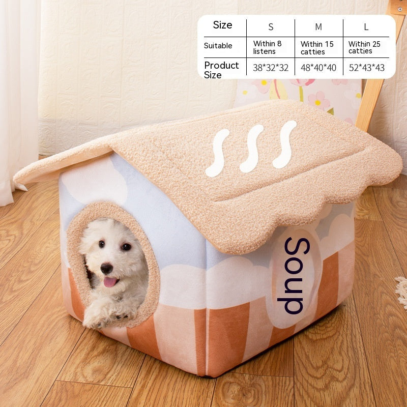 KFX-4303421 Semi-surrounded Washable Pet Room in Japanese House Colors for Dogs