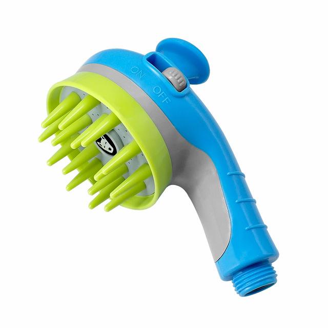 KFX-4304957 Pet Shower Sprayer with Massage and Shampoo Functions, Adjustable Flow, Durable ABS and Rubber Material
