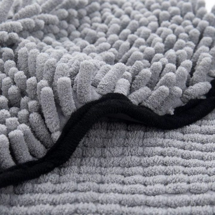 KFX-4306621 Soft Quick-Dry Dog Bath Towel - Absorbent Pet Cleaning Robe, Durable Fiber Design, 62x23 CM