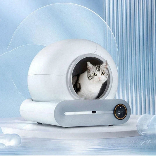 KFX-430675 Smart Self-Cleaning Cat Litter Box with Odor Control and Tuya APP Integration, 65L Capacity