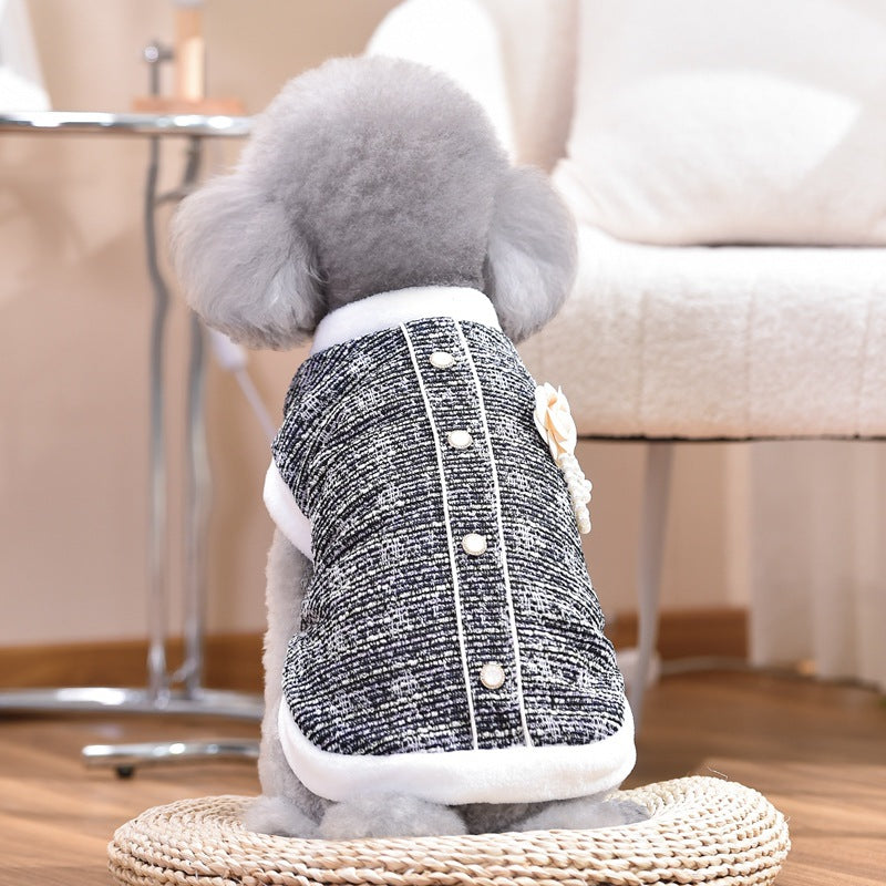 KFX-4307133 Cat Sausage Jacket in Black and Purple – Available in XS to 4L, Made of Durable PU Material