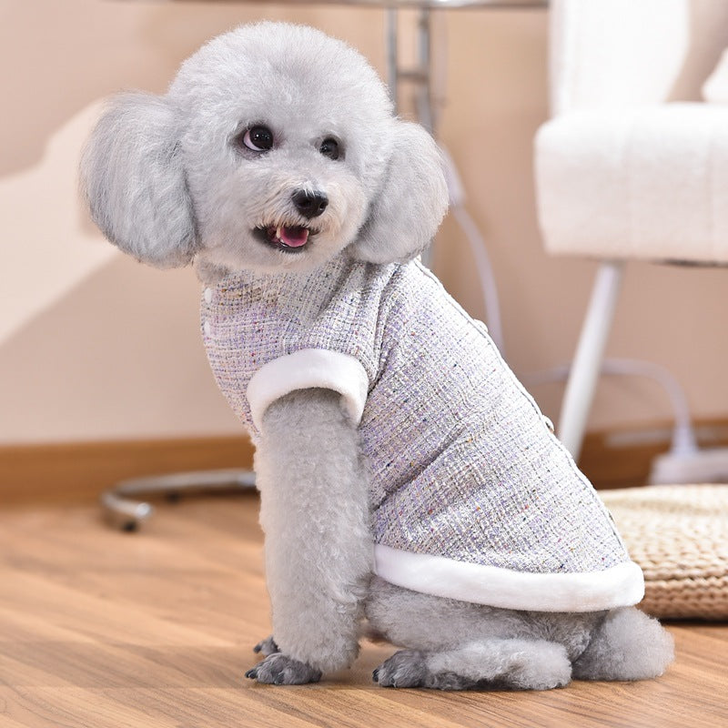 KFX-4307133 Cat Sausage Jacket in Black and Purple – Available in XS to 4L, Made of Durable PU Material