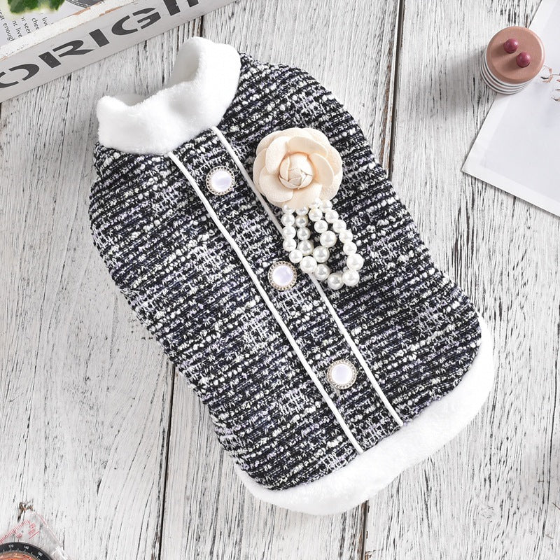 KFX-4307133 Cat Sausage Jacket in Black and Purple – Available in XS to 4L, Made of Durable PU Material