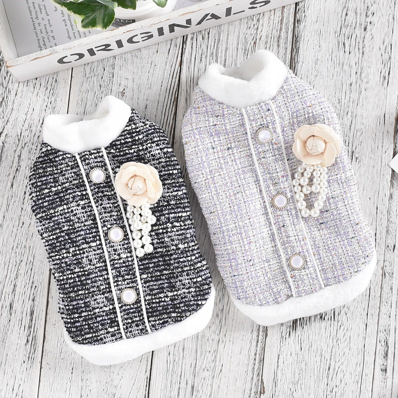 KFX-4307133 Cat Sausage Jacket in Black and Purple – Available in XS to 4L, Made of Durable PU Material