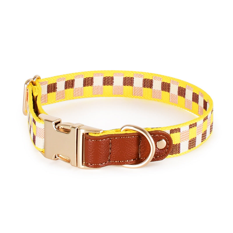 KFX-4310589 I-Shaped Pet Chest Harness with Leash and Collar in Multiple Colors