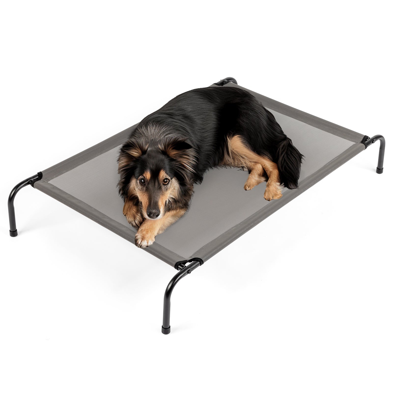 KFX-4313533 Elevated Dog Bed with Durable Textilene Mesh for Comfort and Support